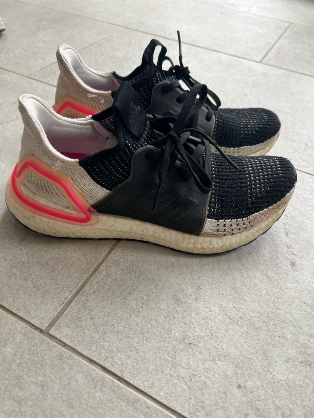 adidas Women’s Black, White & Pink Athletic Running Shoes